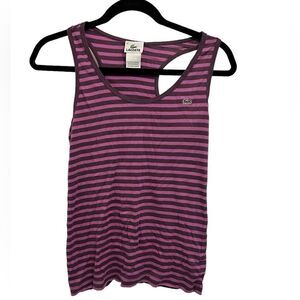 Lacoste razor back striped tank